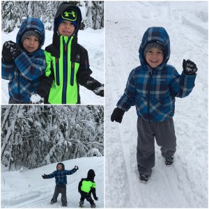 Went up to the mountains for a little snow and now they can't wait to learn to ski!