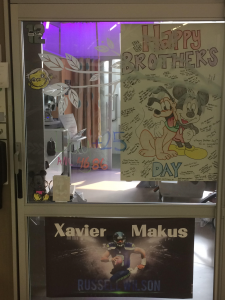 Xavier's Hospital door at Seattle Children's. We are forever grateful for the amazing doctors, nurses and hospital staff for taking excellent care of Xavier and all of the beautiful soles that walk through their doors. 